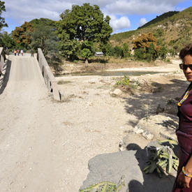 Visit to the disaster area of Ennery in the L'Artibonite region, in Haiti