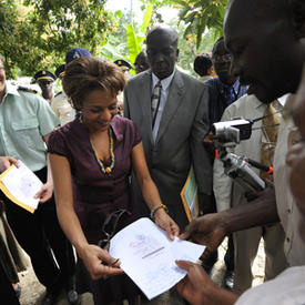 Visit to the disaster area of Ennery in the L'Artibonite region, in Haiti