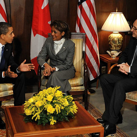 La rencontre de la gouverneure générale avec le président Obama