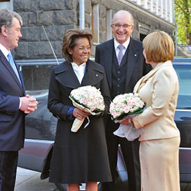 UKRAINE - Official welcoming ceremony with military honours