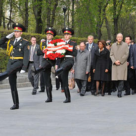 UKRAINE - Wreath-Laying at the Tomb of the Unknown Soldier