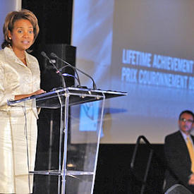 Governor General presents the Canadian Journalism Foundation's Lifetime Achievement Award