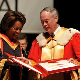 Governor General receives an honorary doctorate from the Université Laval