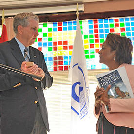 Visit to the Bibliothèque Georges-Henri-Lévesque in Roberval