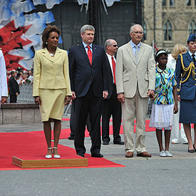 La gouverneure générale assiste au Spectacle du midi de la fête du Canada