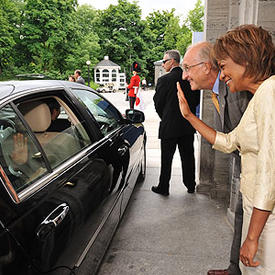Official Farewell to Their Majesties the Emperor and Empress of Japan
