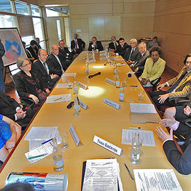 Discussion at the Centre d’études nordiques at Université Laval