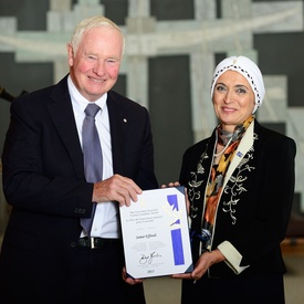 Caring Canadian Award Presentation at the Citadelle of Québec