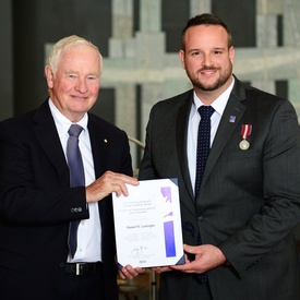 Caring Canadian Award Presentation at the Citadelle of Québec