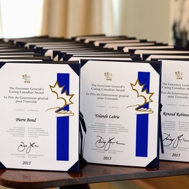 Caring Canadian Award Presentation at the Citadelle of Québec
