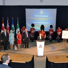 Presentation of the Key to the City to the Chief Justice of Canada