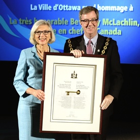 Presentation of the Key to the City to the Chief Justice of Canada