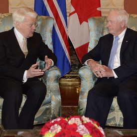 Visite du président de l'Islande