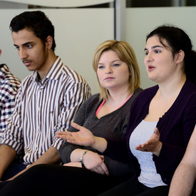 Visite du Collège Algonquin avec des étudiants bénévoles