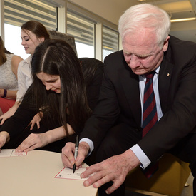 Visite du Collège Algonquin avec des étudiants bénévoles