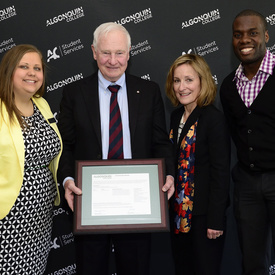 Visite du Collège Algonquin avec des étudiants bénévoles
