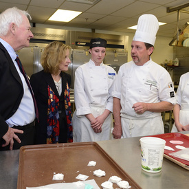 Visite du Collège Algonquin avec des étudiants bénévoles