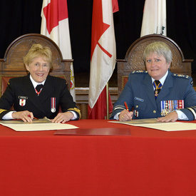 Her Excellency Sharon Johnston  Appointed Honorary Captain (Navy)