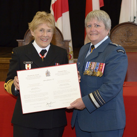 Her Excellency Sharon Johnston  Appointed Honorary Captain (Navy)