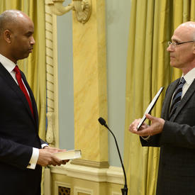 Cérémonie d'assermentation