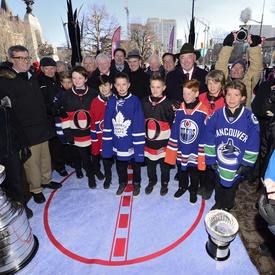 Groundbreaking of the Lord Stanley Monument