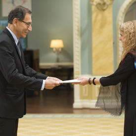 Présentation de lettres de créance à Rideau Hall