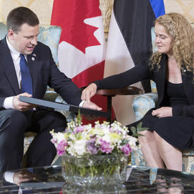 Rencontre avec le premier ministre d'Estonie