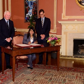 Cérémonie d’assermentation à Rideau Hall