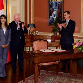 Cérémonie d’assermentation à Rideau Hall