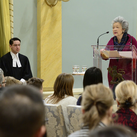 Cérémonie de citoyenneté à Rideau Hall