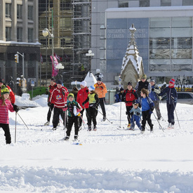 Ski de fond sur la Colline du Parlement