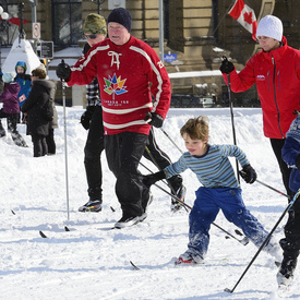Ski de fond sur la Colline du Parlement