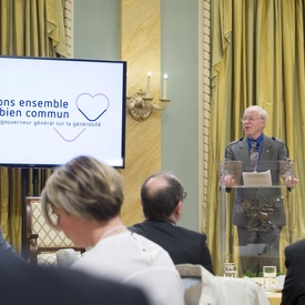 Conférence du gouverneur général sur la générosité 