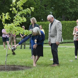 Ceremonial Planting of the Regal Celebration Maple Tree 