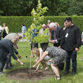 Ceremonial Planting of the Regal Celebration Maple Tree 