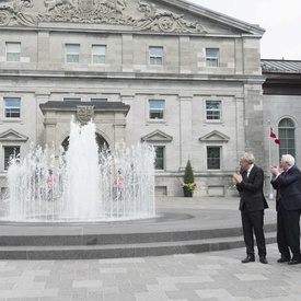 Inauguration de la nouvelle avant-cour de Rideau Hall
