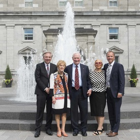 Inauguration de la nouvelle avant-cour de Rideau Hall