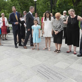 Inauguration de la nouvelle avant-cour de Rideau Hall