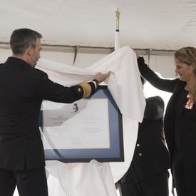 Her Excellency visited the Canadian Coast Guard where she was invested as the Honorary Chief Commissioner.