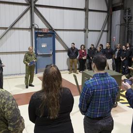 Afterwards, Her Excellency met with members of the Canadian Armed Forces personnel.
