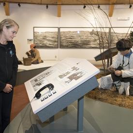 Next, Her Excellency visited the Labrador Interpretation Centre in North West River.