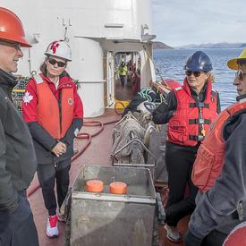 In the afternoon, Her Excellency toured the CCGS Amundsen.