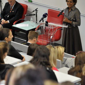STATE VISIT TO THE REPUBLIC OF CROATIA - Discussion at University of Dubrovnik 