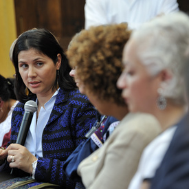 STATE VISIT TO THE UNITED MEXICAN STATES - Round table discussion in San Cristóbal in Chiapas