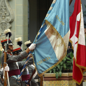 VISITE D'ÉTAT EN RÉPUBLIQUE DU GUATEMALA - Cérémonie d'accueil officielle au Guatemala