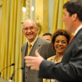 Unveiling of Roméo LeBlanc Stamp