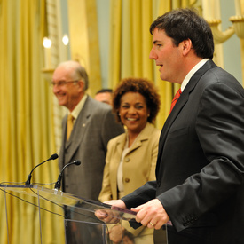 Unveiling of Roméo LeBlanc Stamp