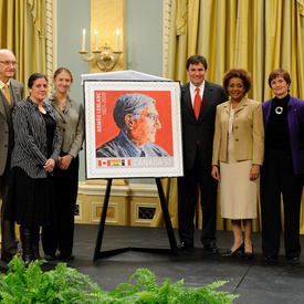 Unveiling of Roméo LeBlanc Stamp