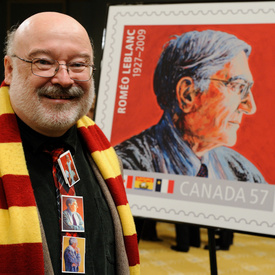 Unveiling of Roméo LeBlanc Stamp