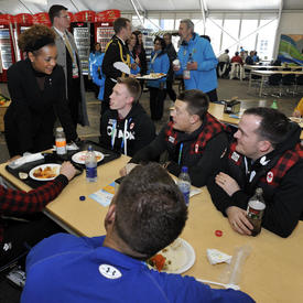 Lunch at the Olympic Village in Vancouver